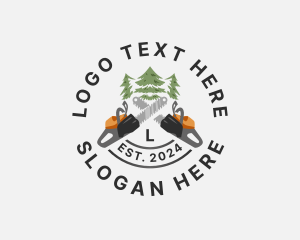 Tree Logging Chainsaw logo