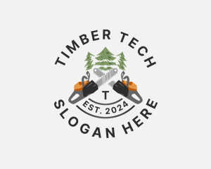 Tree Logging Chainsaw logo