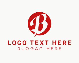 Bold - Bold Round Business Letter B logo design
