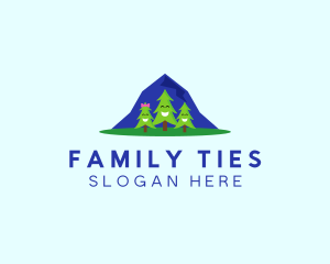 Happy Pine Trees logo design