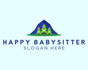 Happy Pine Trees logo design