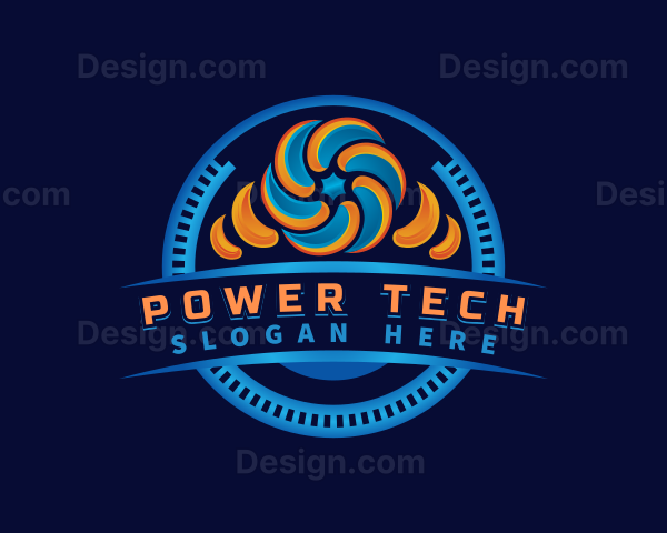 Fan Hvac Heating Cooling Logo