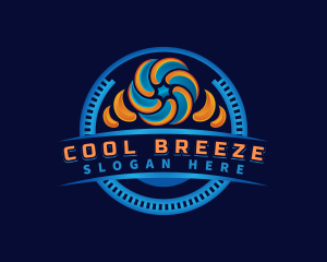 Fan Hvac Heating Cooling logo design