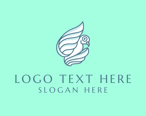 Peaceful logo example 1