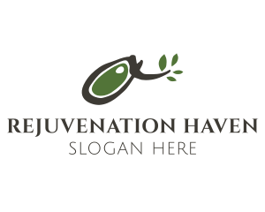 Abstract Olive Branch Logo