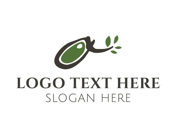 Olive Leaf logo example 2