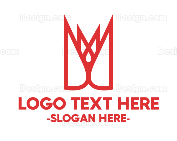Red Sharp Crown Logo