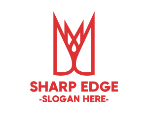Red Sharp Crown logo