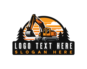 Excavator Machine Demolition logo