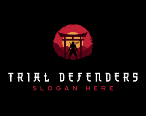 Ronin Ninja Warrior logo design