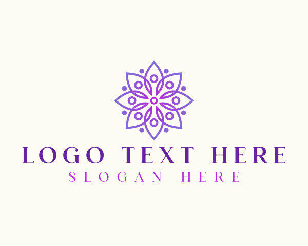 Beauty Mandala Flower logo