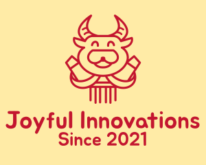 Festive Ox Head logo