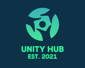 People Unity Foundation logo design