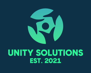 People Unity Foundation logo design