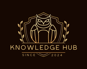 Owl Shield Education logo design