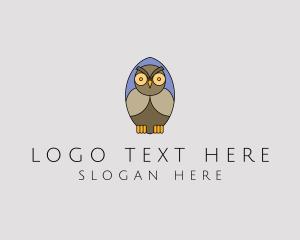 Nocturnal Owl Bird  logo