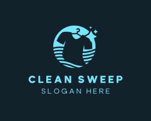 Wave Shirt Cleaning logo design