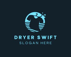 Wave Shirt Cleaning logo design