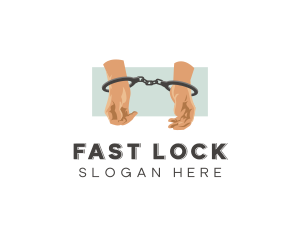 Prison Inmate Handcuffs logo design