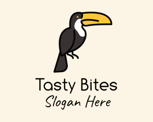 Perched Toucan Bird Logo