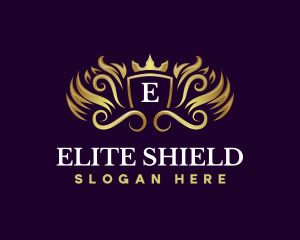 Luxury Crown Shield logo design