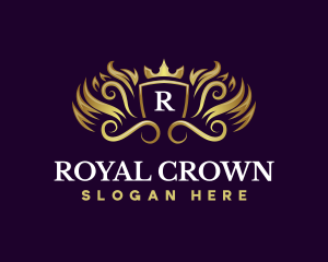 Luxury Crown Shield logo design