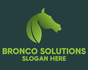 Leaf Horse Wildlife  logo design