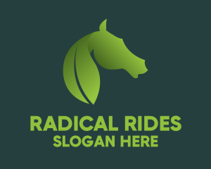 Leaf Horse Wildlife  logo design