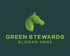 Leaf Horse Wildlife  logo design