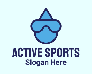 Water Droplet Diving Logo