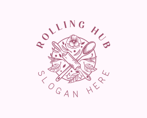 Rollin Pin Pastry Baker logo design