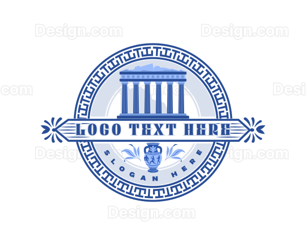 Greek Historical Landmark Logo