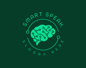 Ai Brain Circuit logo design