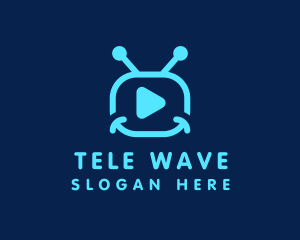 Television Channel Stream logo design