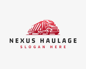 Trailer Truck Logistics logo design