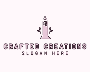 Candle Scented Candlelight logo design