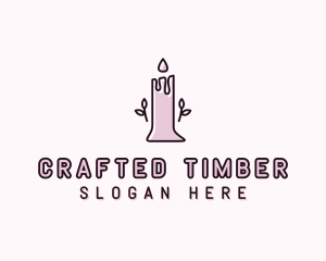 Candle Scented Candlelight logo design