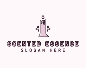 Candle Scented Candlelight logo design