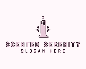 Candle Scented Candlelight logo design