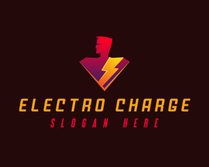 Human Electric Thunder logo design