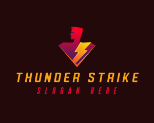 Human Electric Thunder logo design