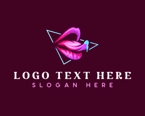 Seductive Woman Lips logo