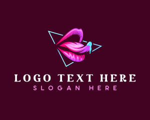 Seductive Woman Lips Logo
