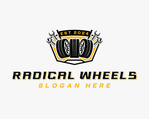 Tire Wrench Detailing logo design