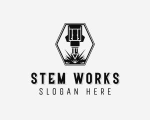 Laser Machinery Manufacturing logo design