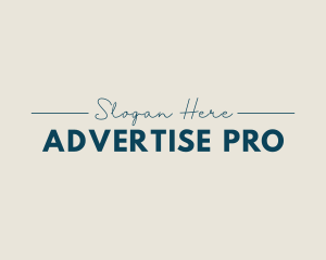 Professional Advertising Business logo