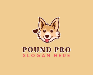 Corgi Dog Veterinary logo