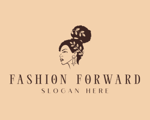 Afro Hair Woman  logo