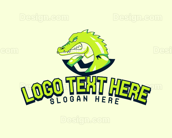 Angry Crocodile Avatar Logo