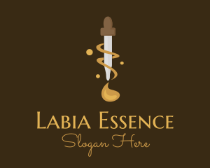 Essence Oil Dropper logo design